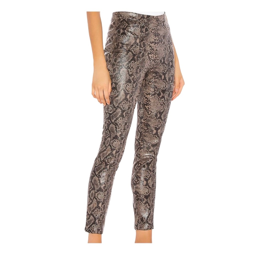 BLANKNYC Vegan Leather Mob Wife Python Legging in Boomslang NWT 25
